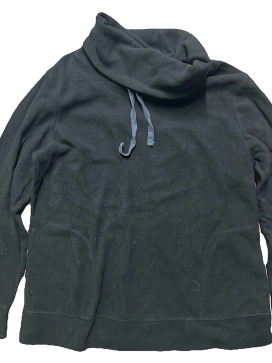 Old Navy Tops - Women’s Old Navy Black Cowl Neck Fleece Sweater Size Large